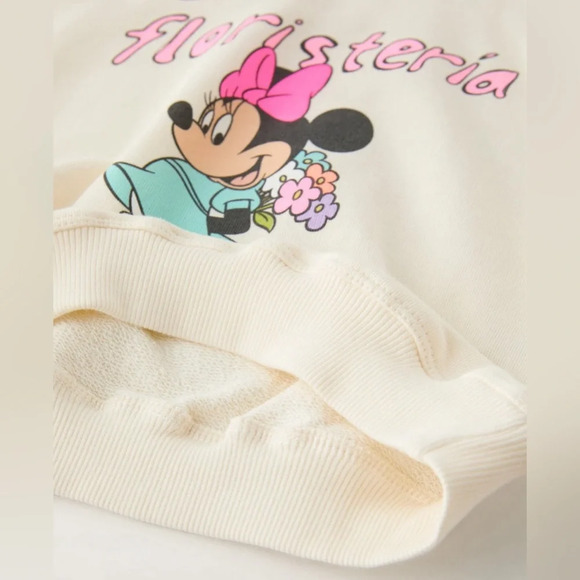 NWT Zara x Disney for kids Minnie Mouse and floral printed sweatshirt - Picture 2 of 3